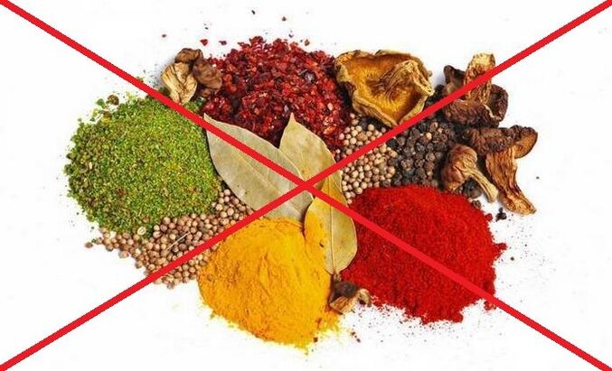 Produits interdits pour l'ostéochondrose le cou